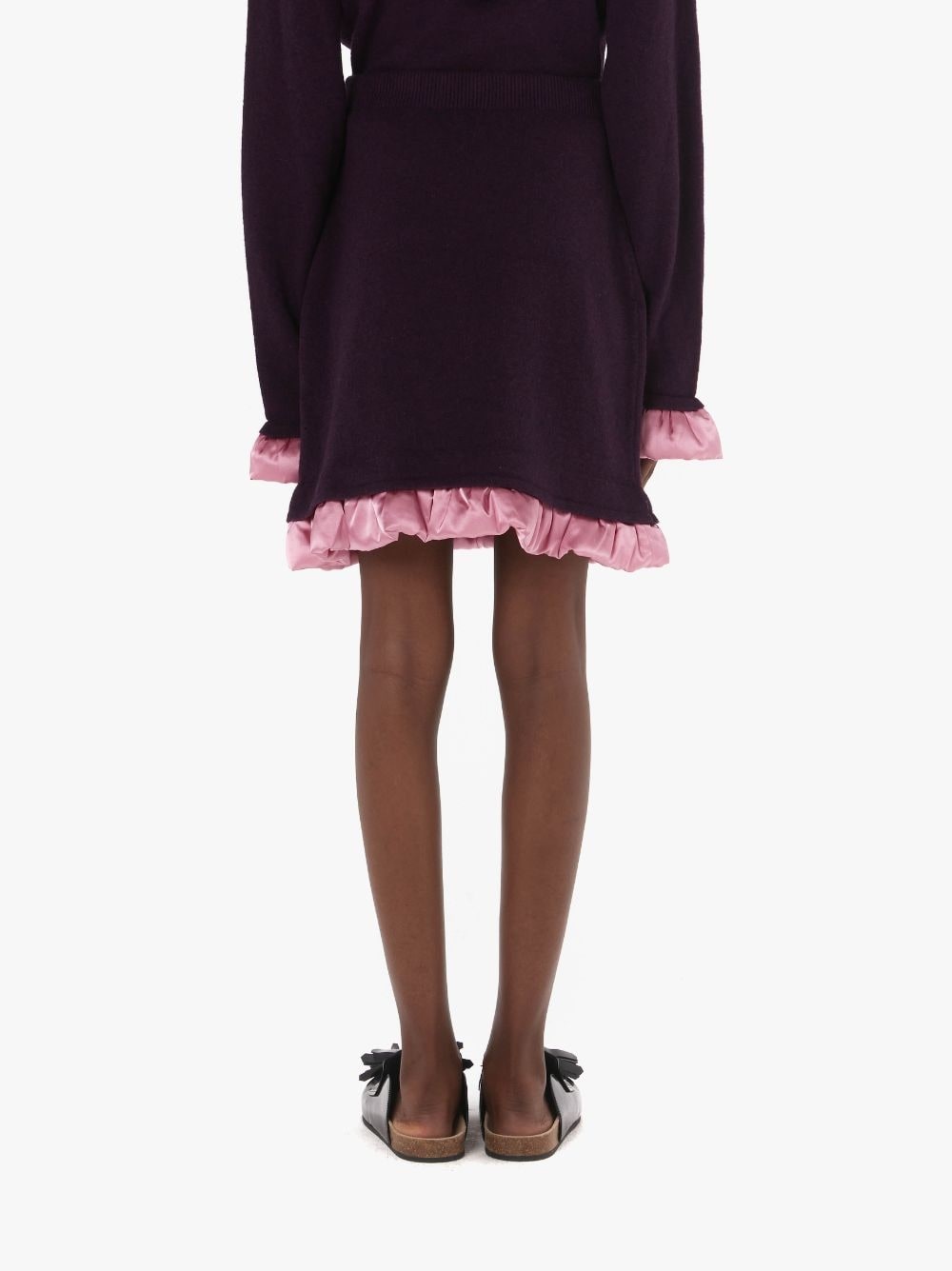 MINI SKIRT WITH SATIN DETAILS - 3