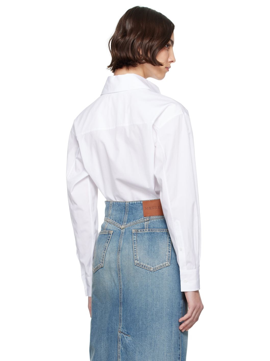 White Embroidered Skull Shirt - 3