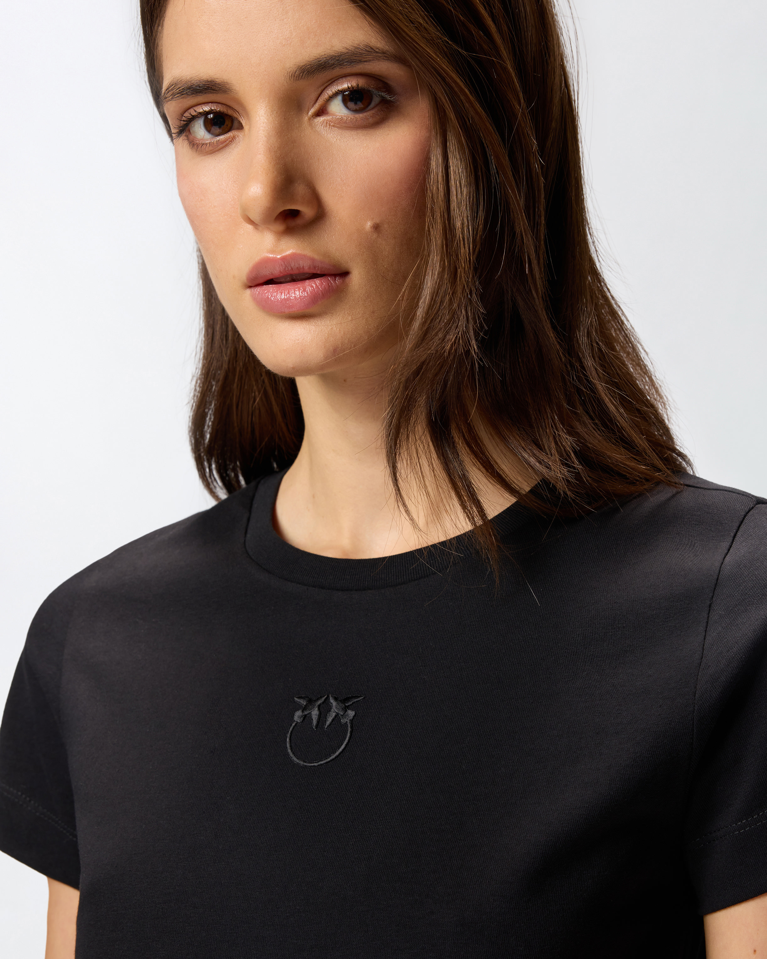T-SHIRT WITH LOVE BIRDS EMBROIDERY - 5