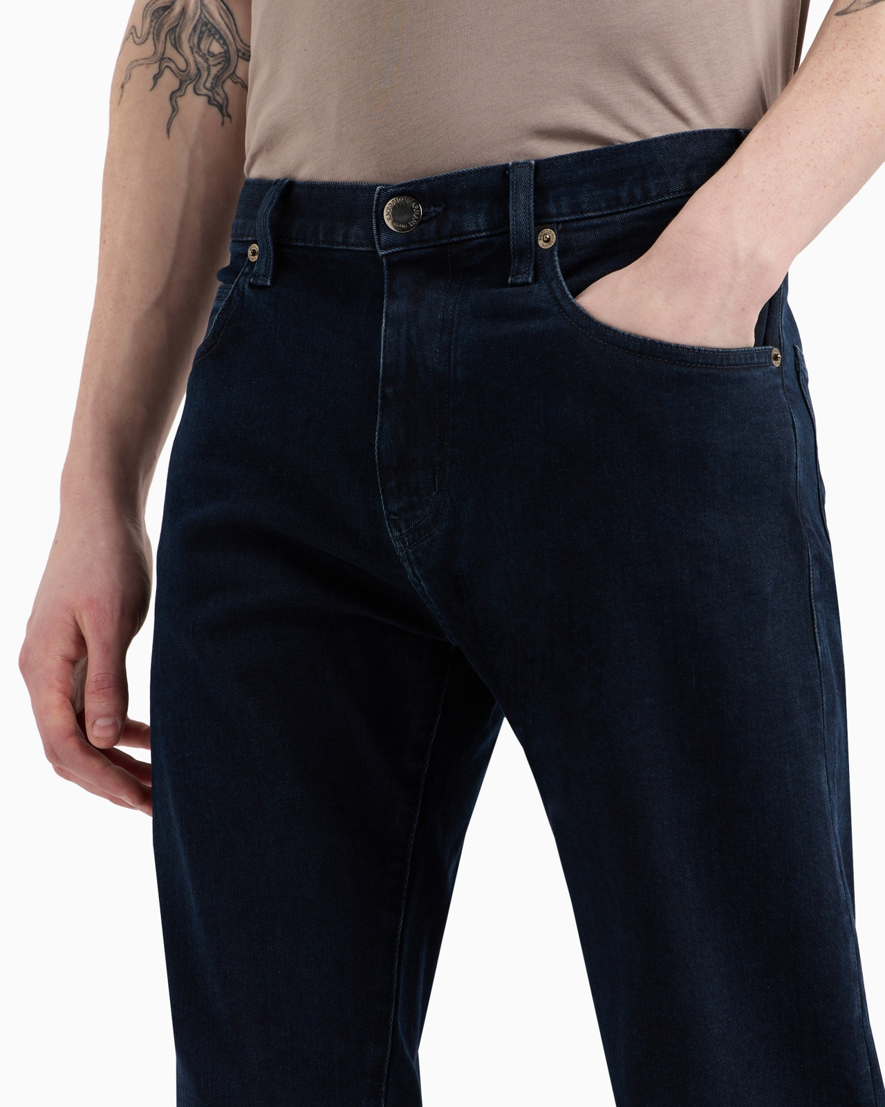 J45 Regular-fit, washed twill 10.5 oz comfort-denim jeans - 5