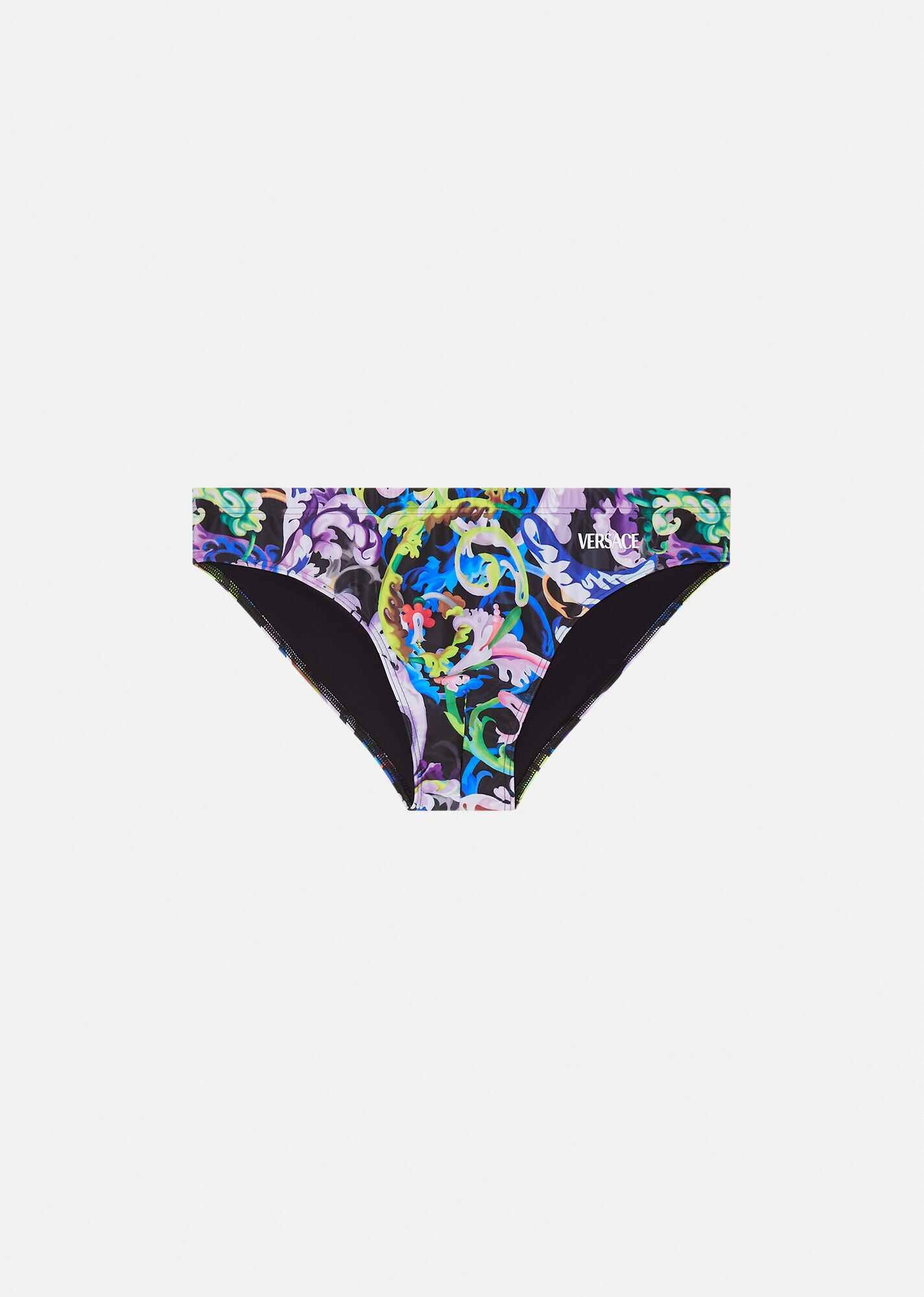 Baroccoflage Print Swim Briefs - 1