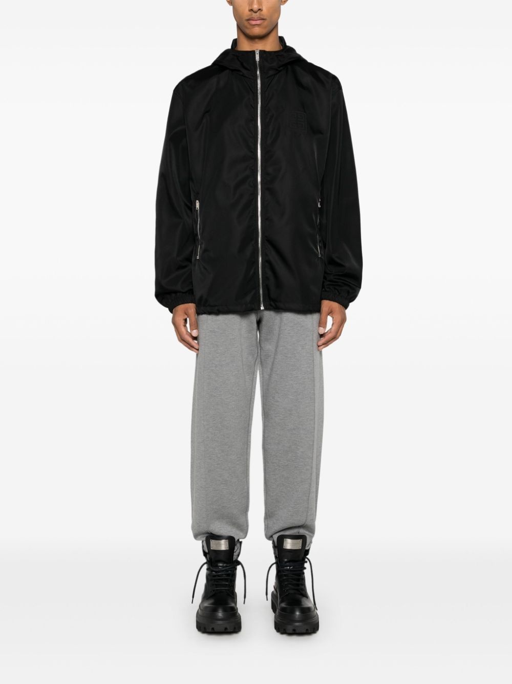 zip-up hooded jacket - 2