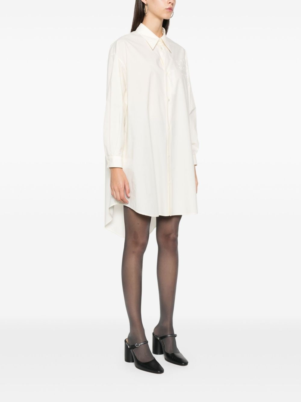 poplin shirt dress - 3