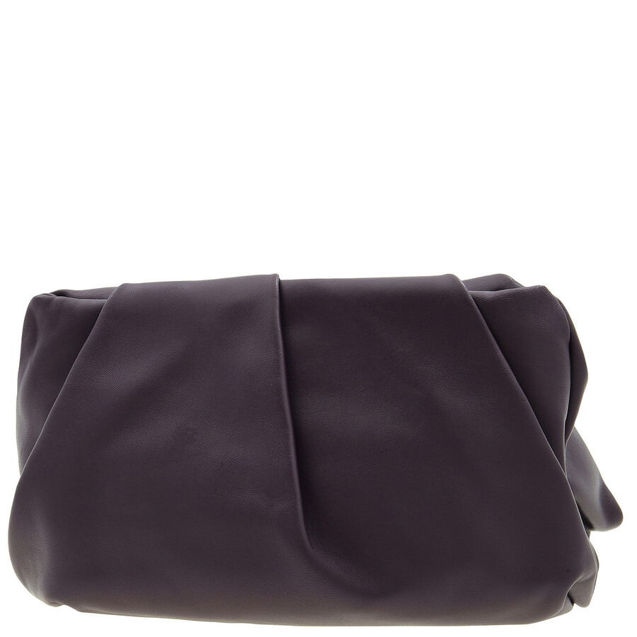 Burberry Rose Leather Clutch In Prune - 3