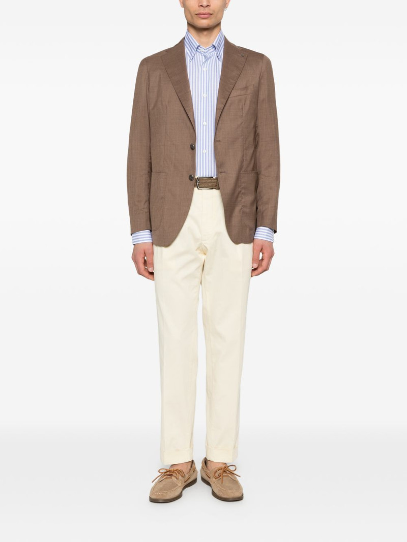 Brioni Hidden BD striped buttoned shirt outlook