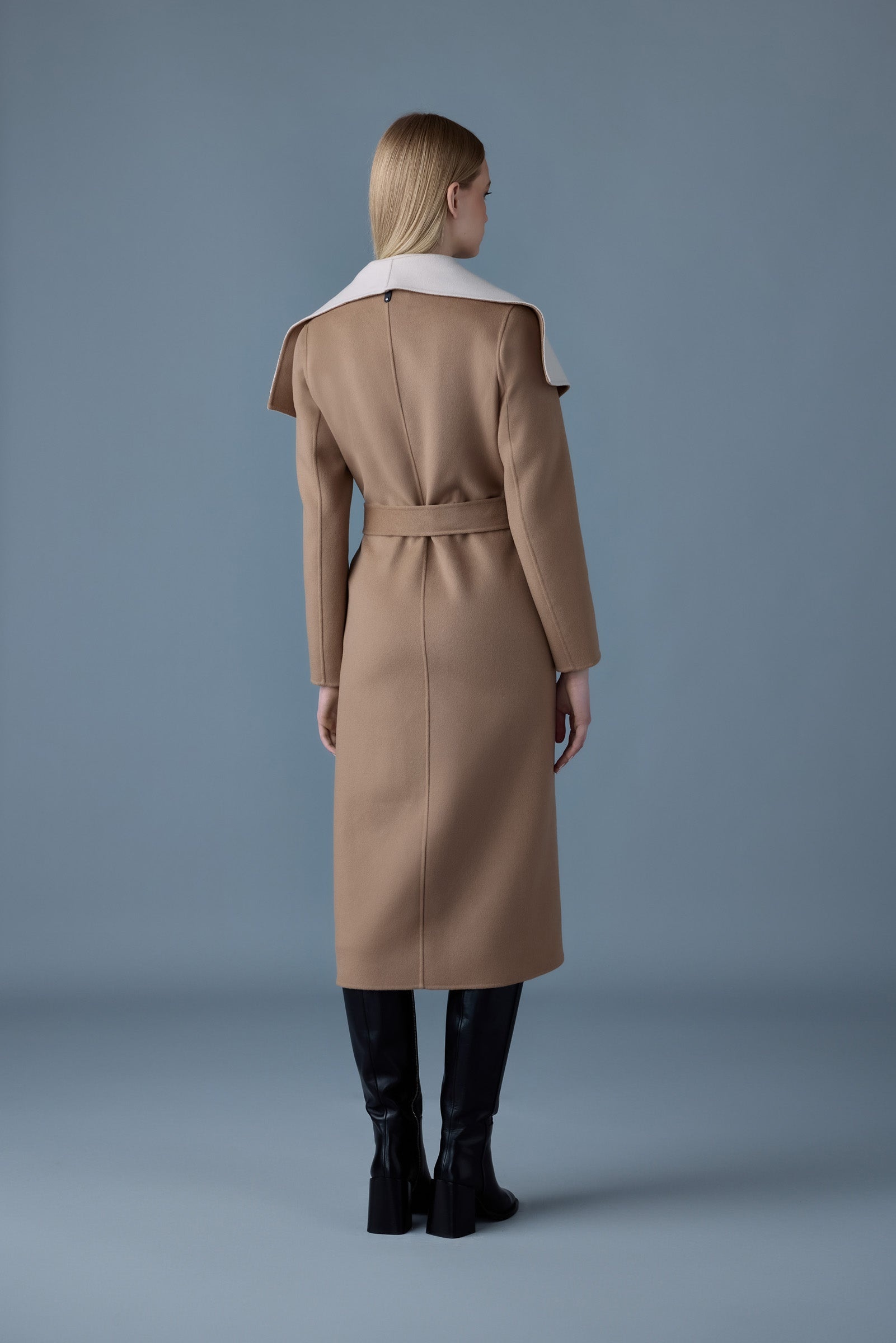 MAI-CN Double-face wool wrap coat - 4