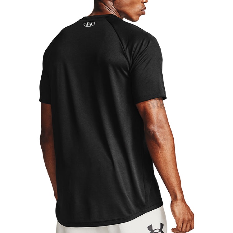 Under Armour Big Logo Tech Short Sleeve T-Shirt 'Black Grey' 1357234-001 - 4