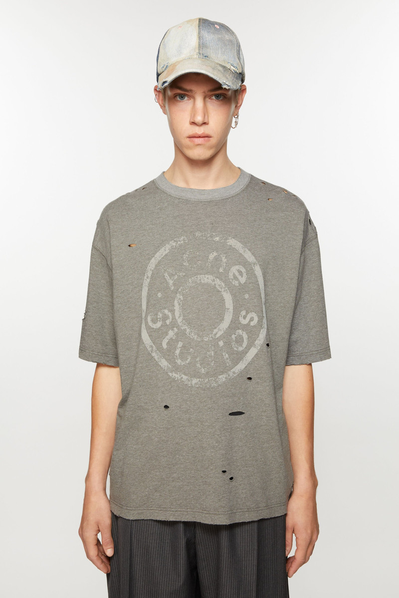 Acne Studios Logo t-shirt - Relaxed fit - Moss Green outlook