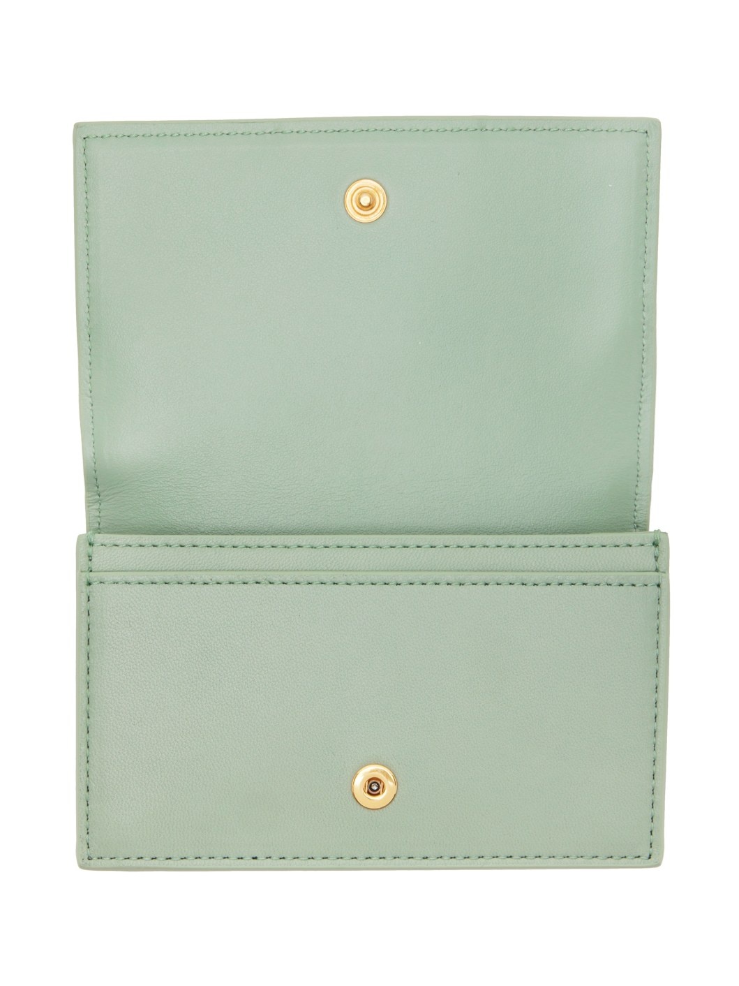 Green Intrecciato Card Holder - 3