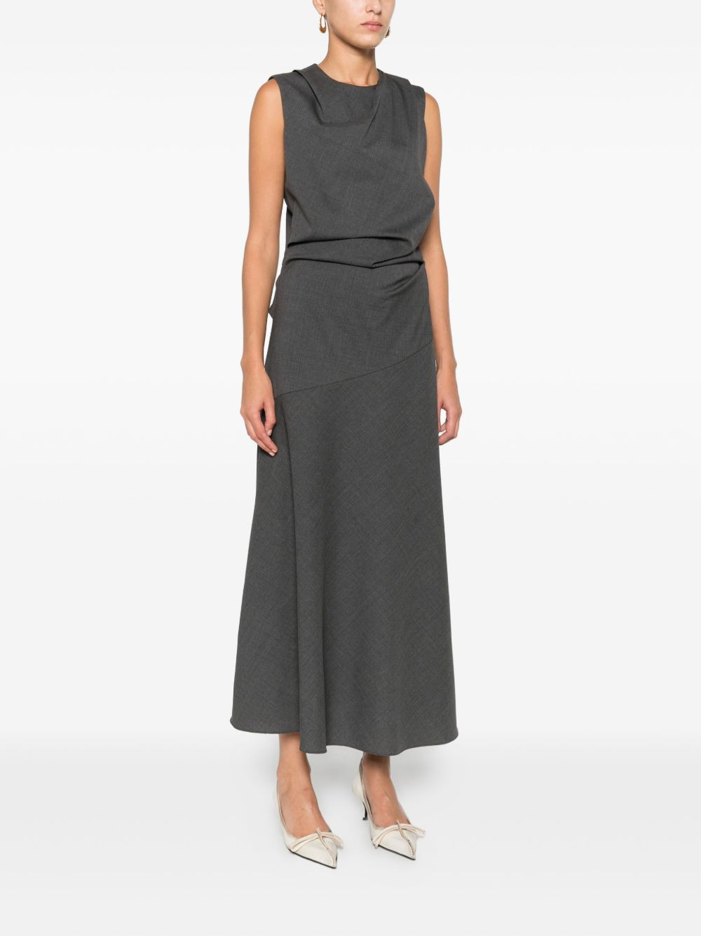 twisted sleeveless dress - 3