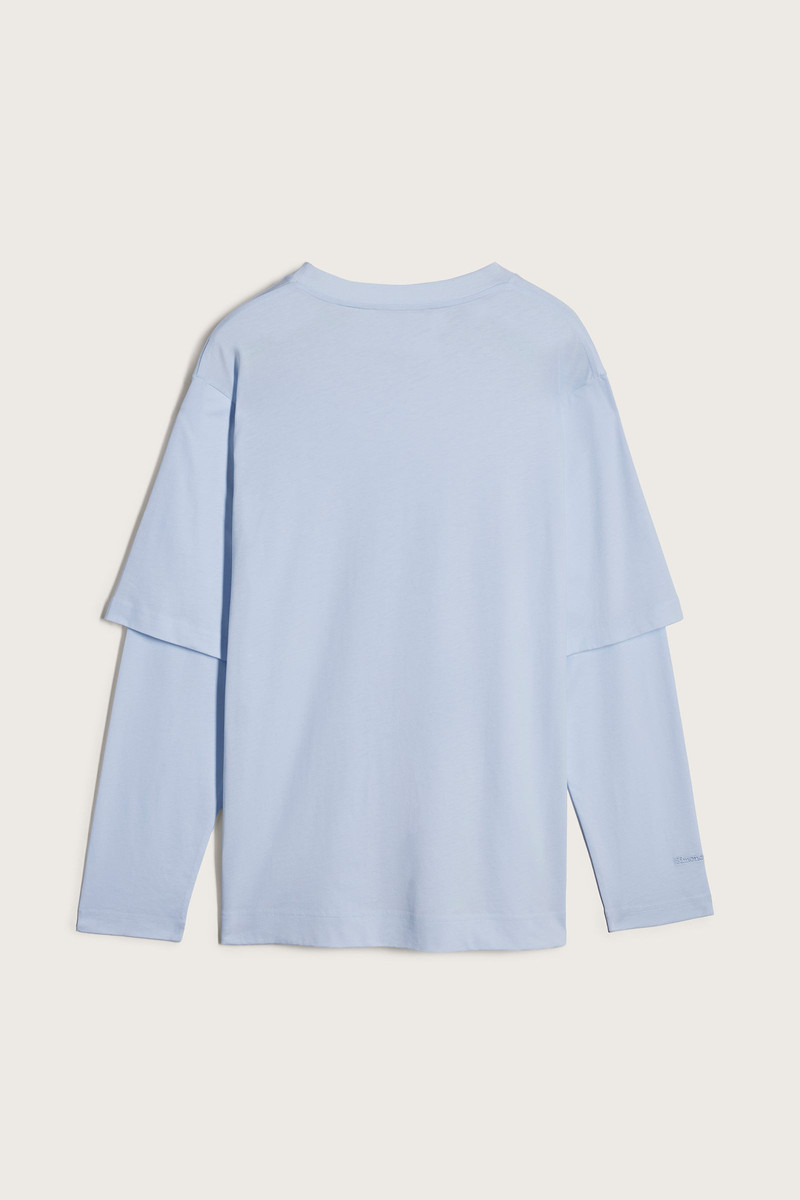 Simone Rocha Layered Ruffle Pocket Long Sleeve T-Shirt outlook