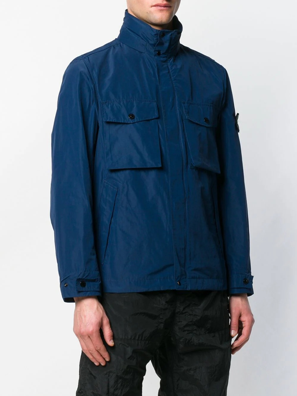 logo patch field jacket - 3