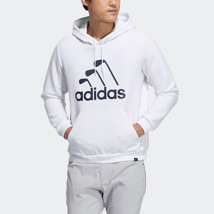 Men's adidas Iron Logo Hoody Golf Alphabet Logo Sports White HA1328 - 2