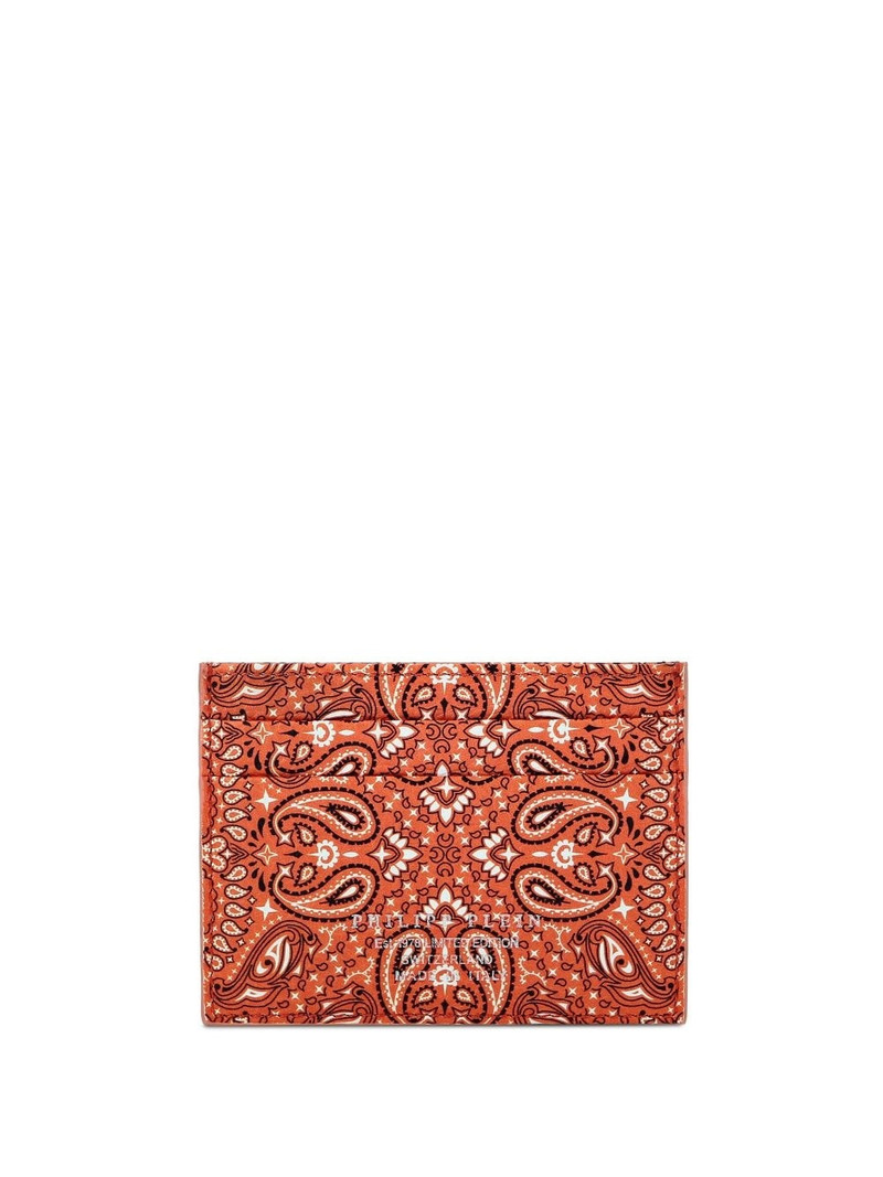 PHILIPP PLEIN Gothic Plein paisley-print cardholder outlook
