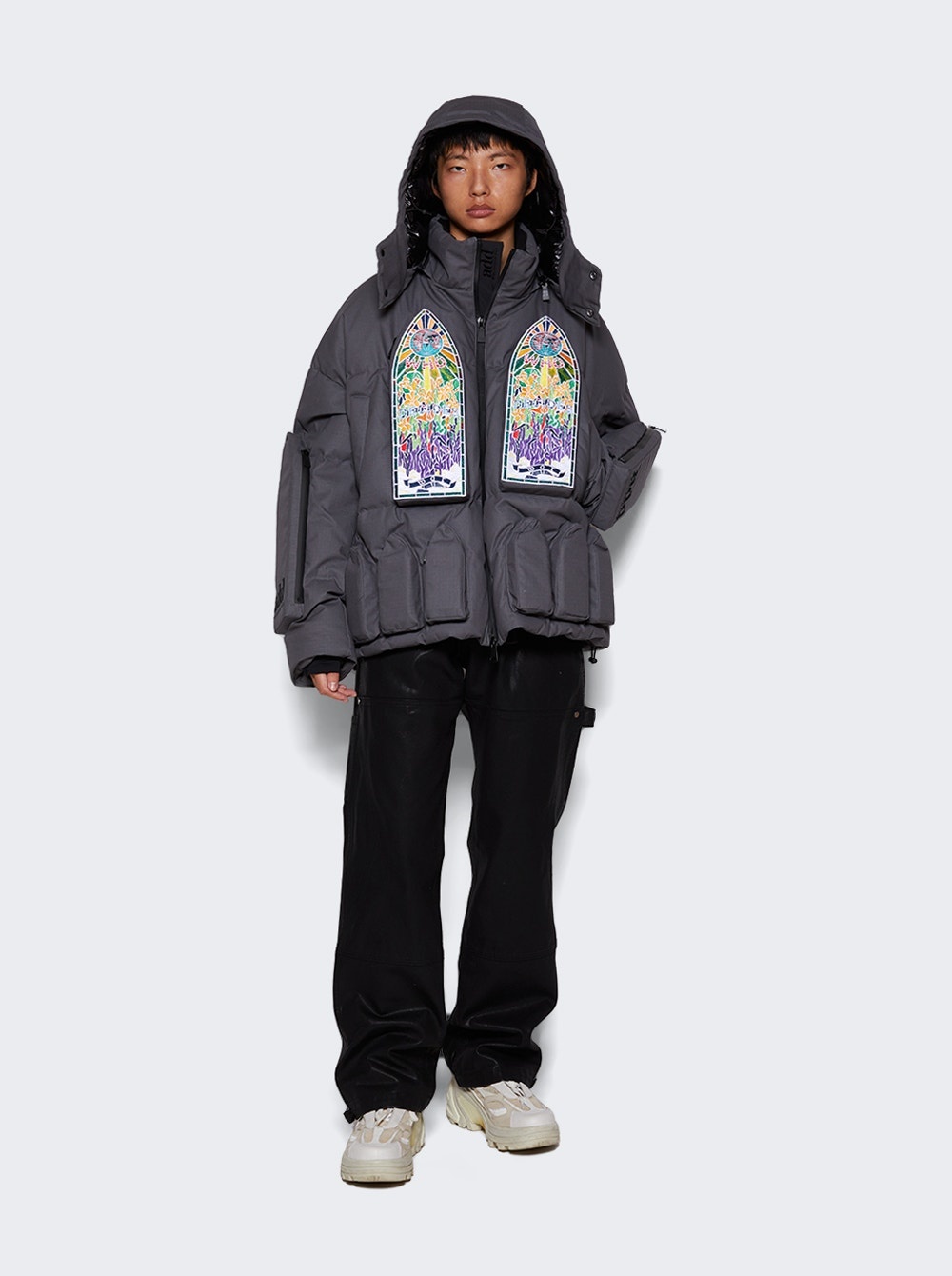 WHO DECIDES WAR Puffer Jacket Grey | thewebster | REVERSIBLE WHO DECIDES WAR Puffer Jacket Grey | thewebster | REVERSIBLE