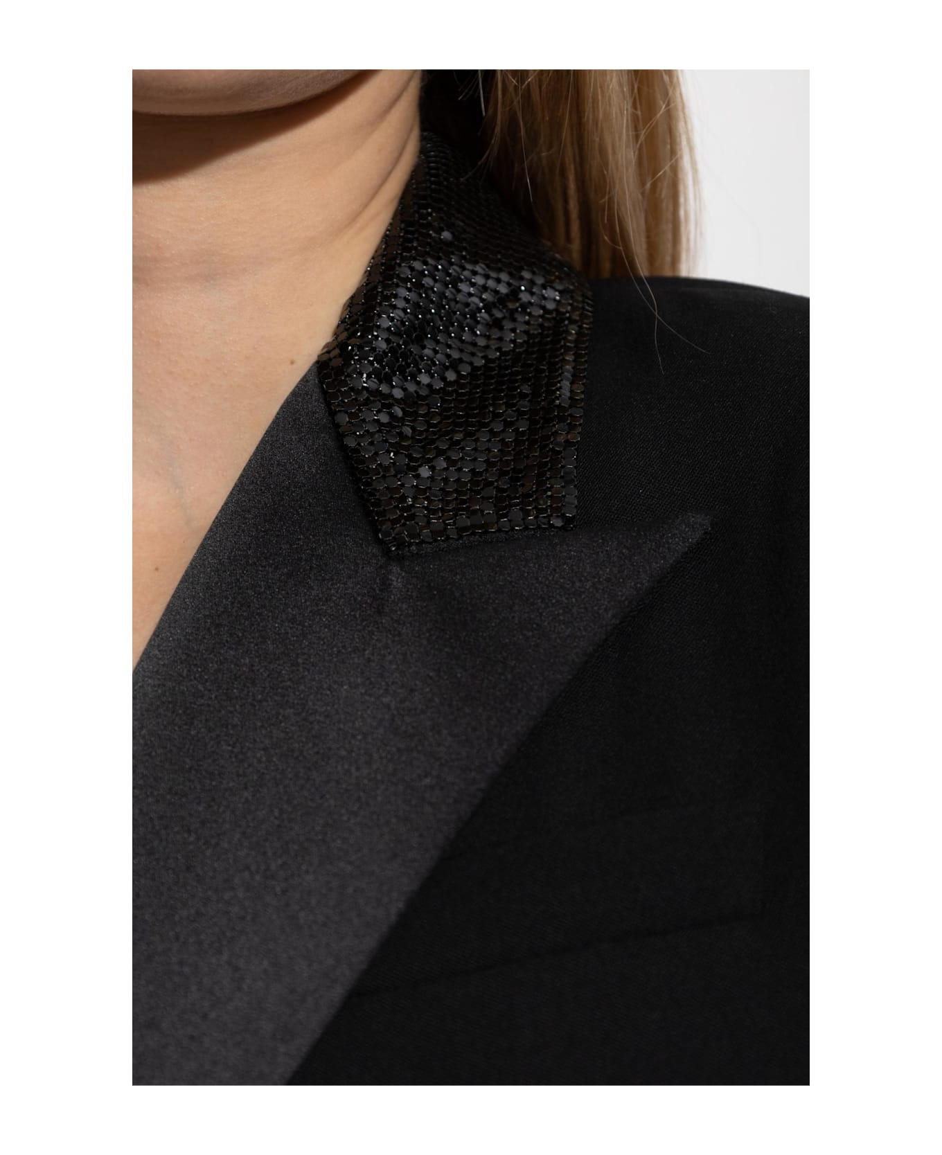 Versace Blazer With Shimmering Appliqués - 5