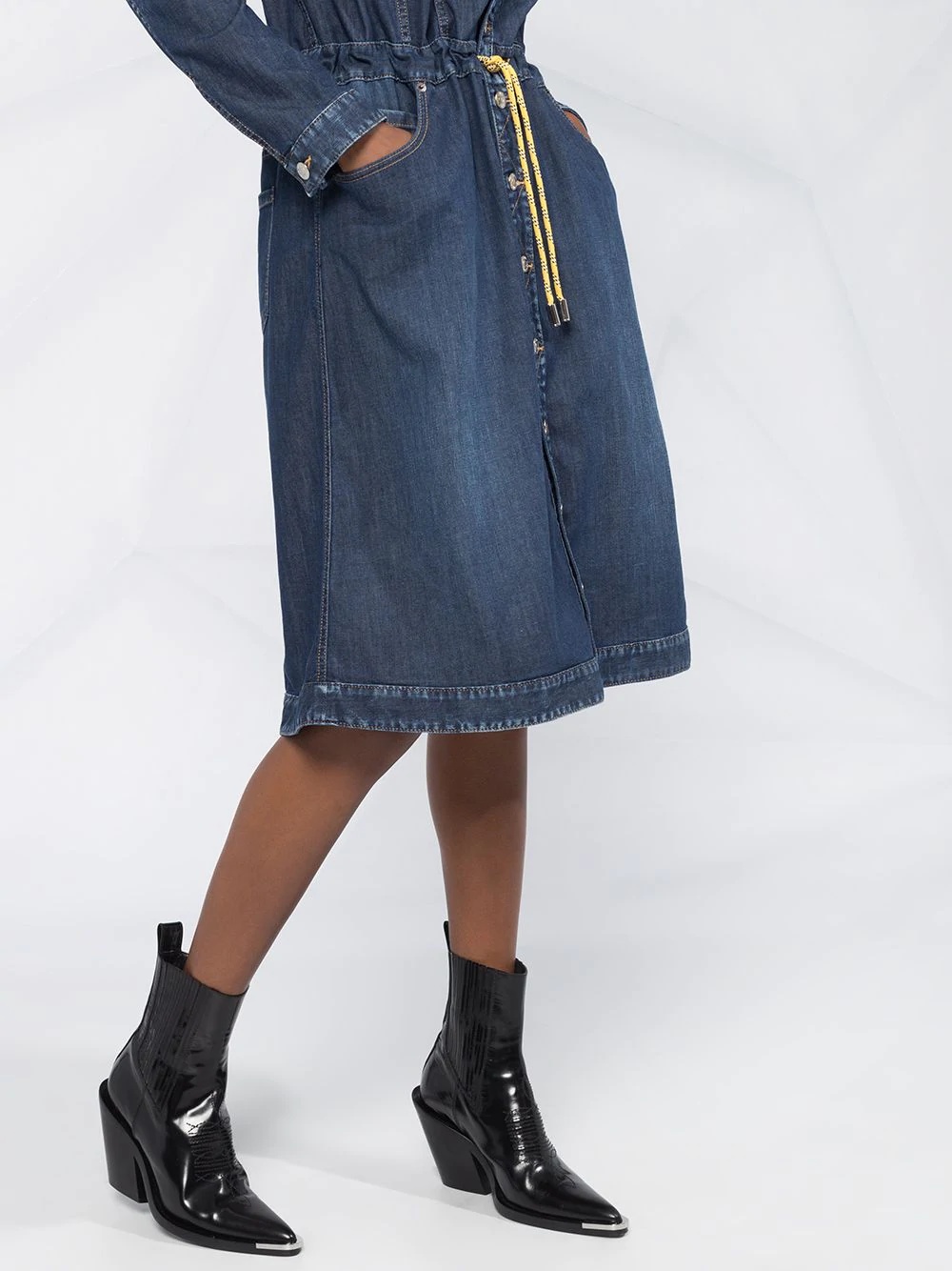 denim shirt dress - 3