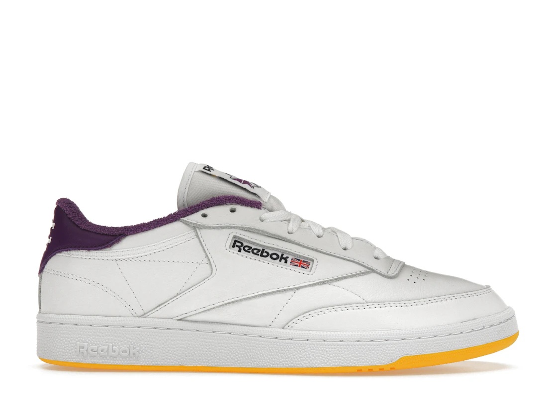 Reebok Club C 85 Eric Emanuel White Purple Yellow - 1