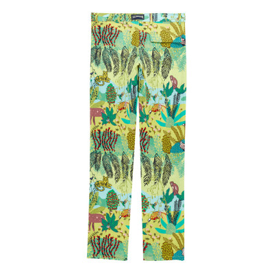 Vilebrequin Men Printed Linen Pants Jungle Rousseau outlook