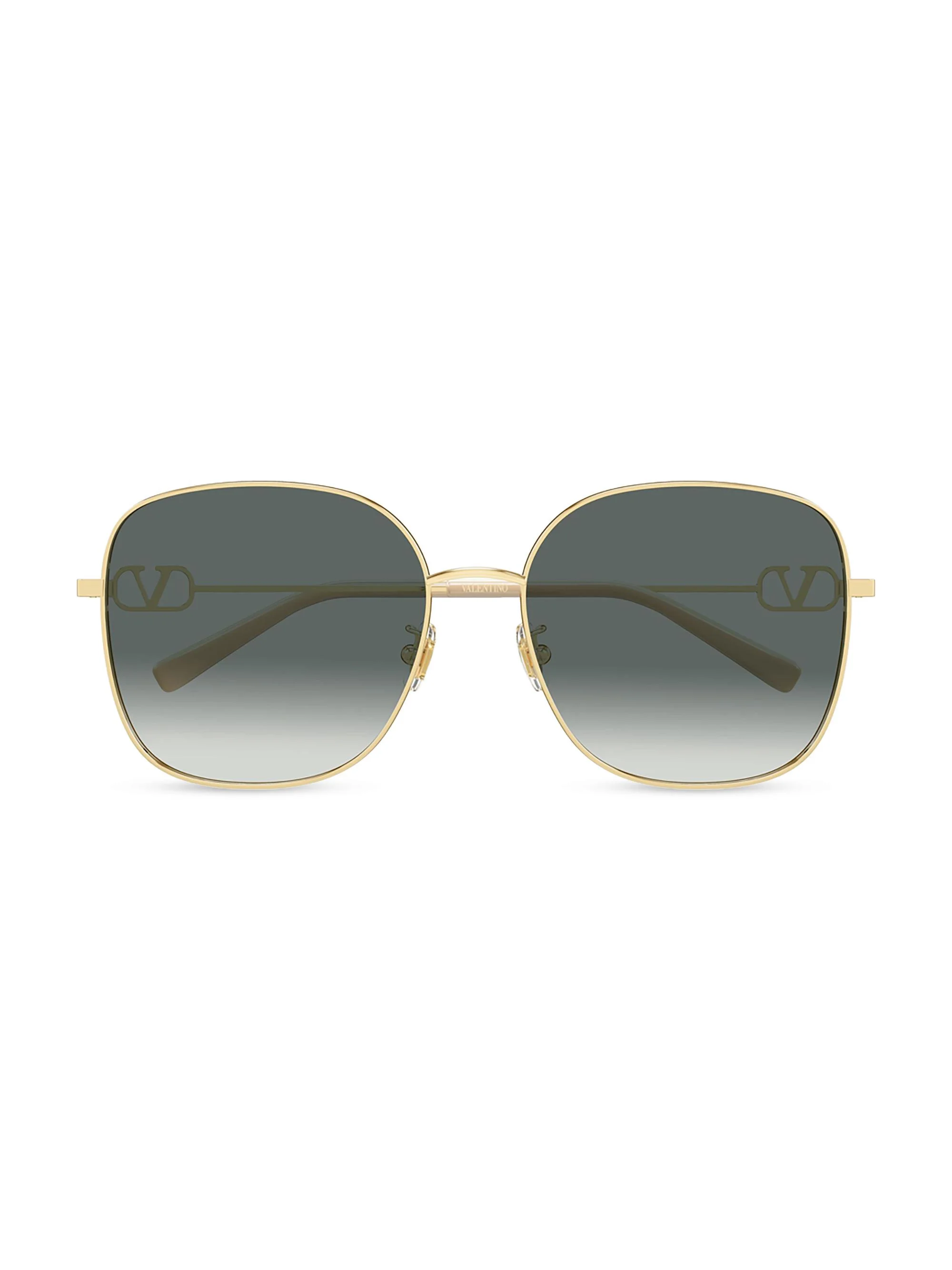 Women's 59MM Square Sunglasses - Gold Grey - 1