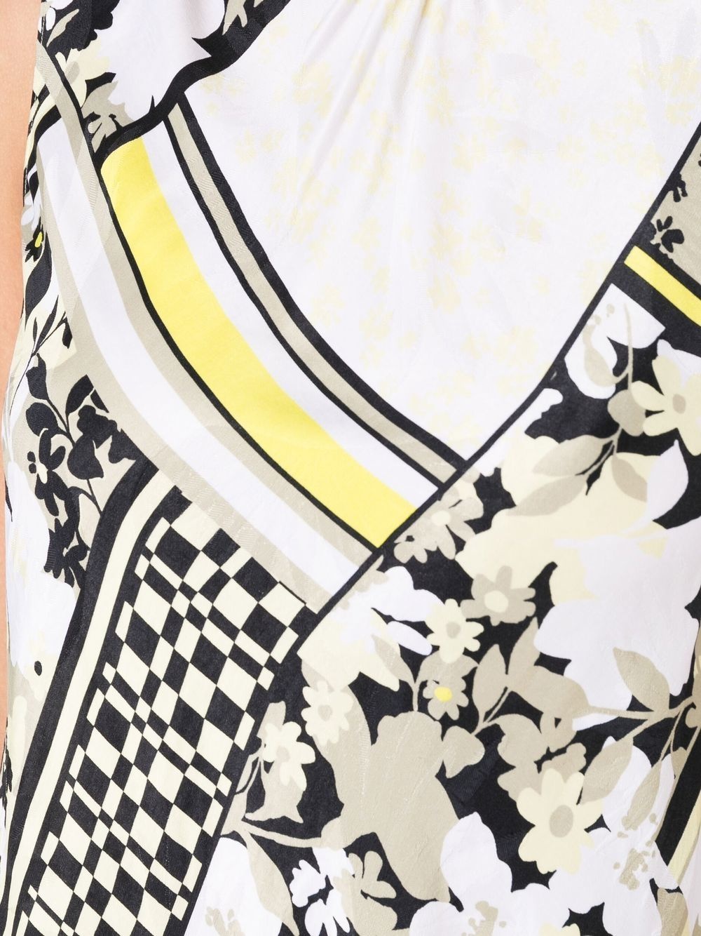 scarf-print sleeveless blouse - 5
