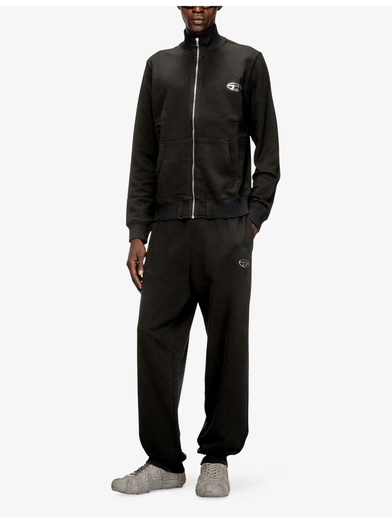 Diesel S-Ginn-Zip-Iod Zip-Up Cotton-Jersey Sweatshirt outlook