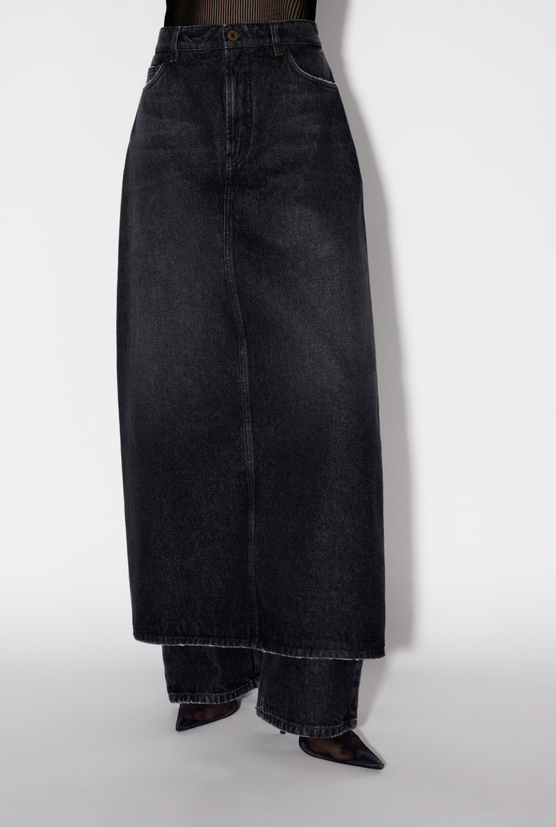 Jean Paul Gaultier THE BLACK DENIM PANT SKIRT outlook