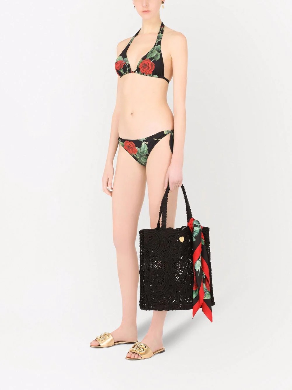 rose-print bikini bottoms - 2