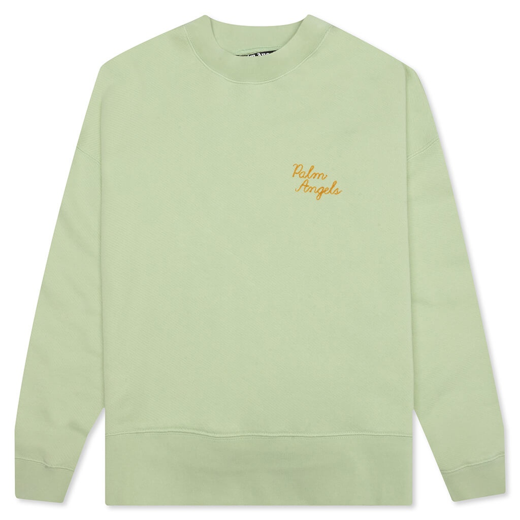 PALM ANGELS THE PALM CREW BACK PRINT - MINT GREEN - 1