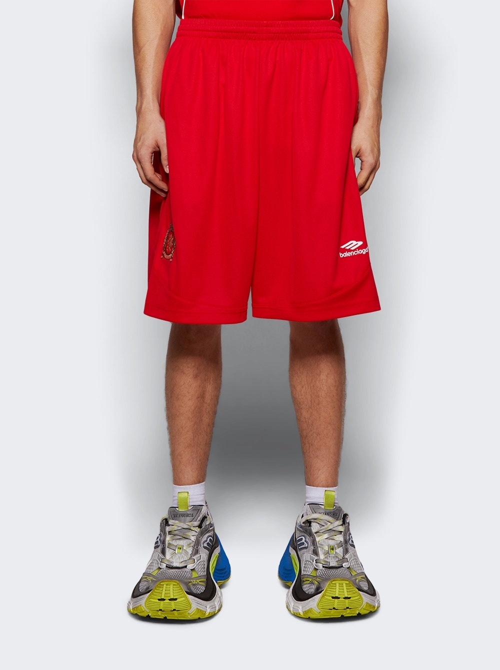 Baggy Sweatpants Sporty Red White - 3