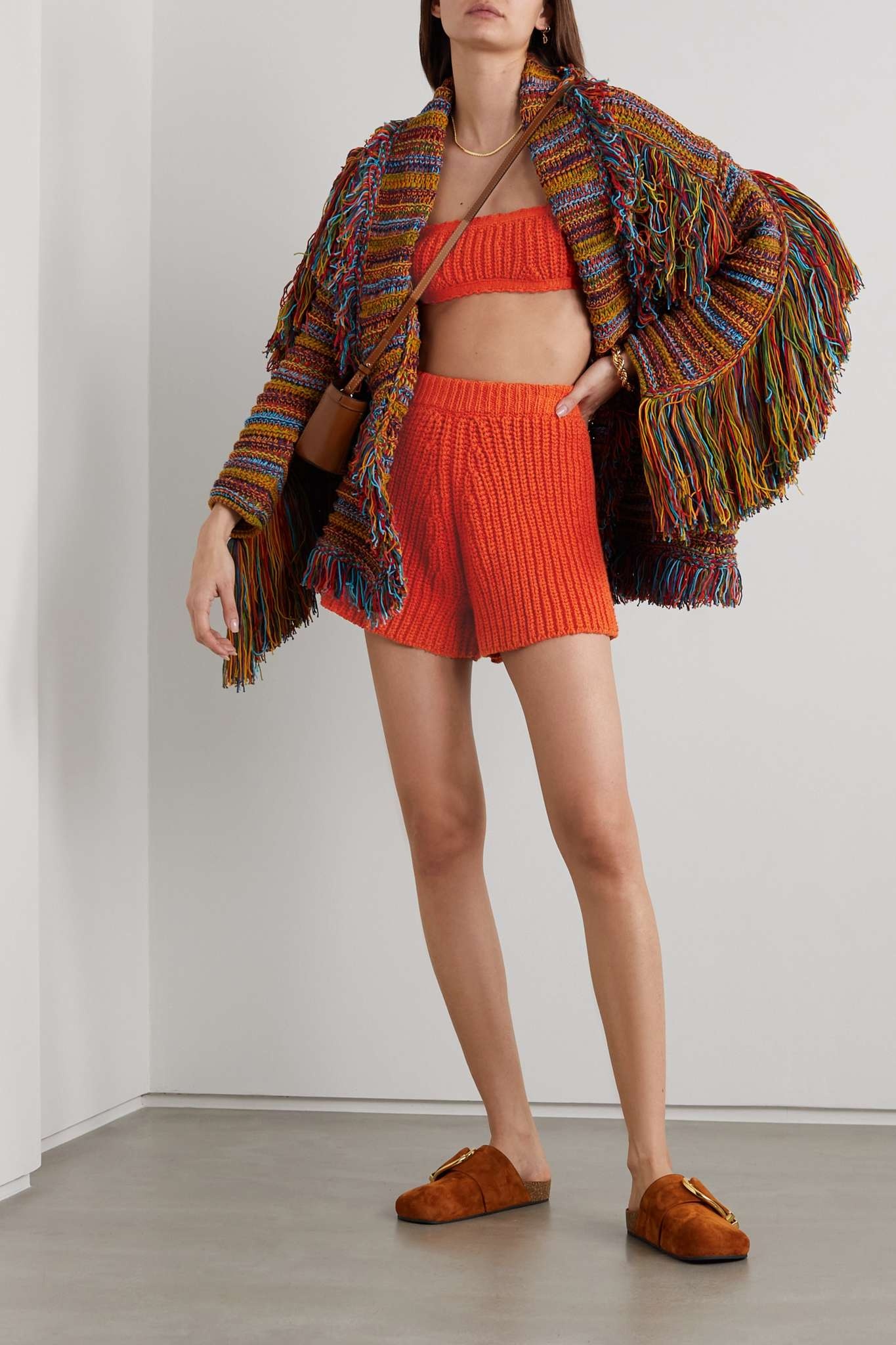 Palm Springs ribbed cotton shorts - 3