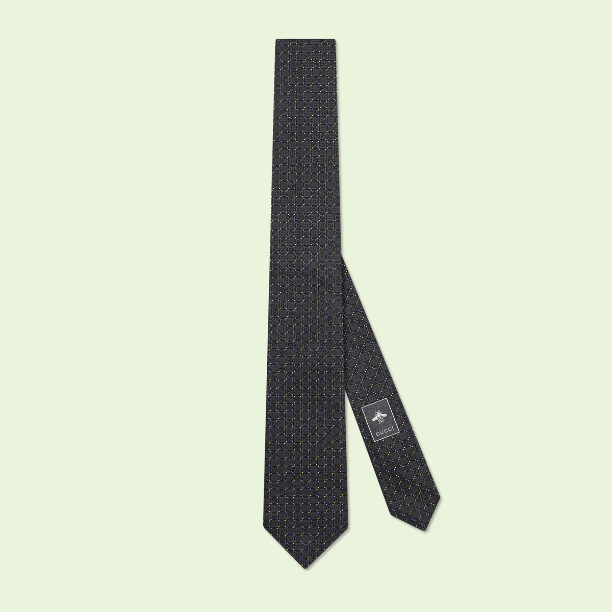 GG check silk jacquard tie - 1
