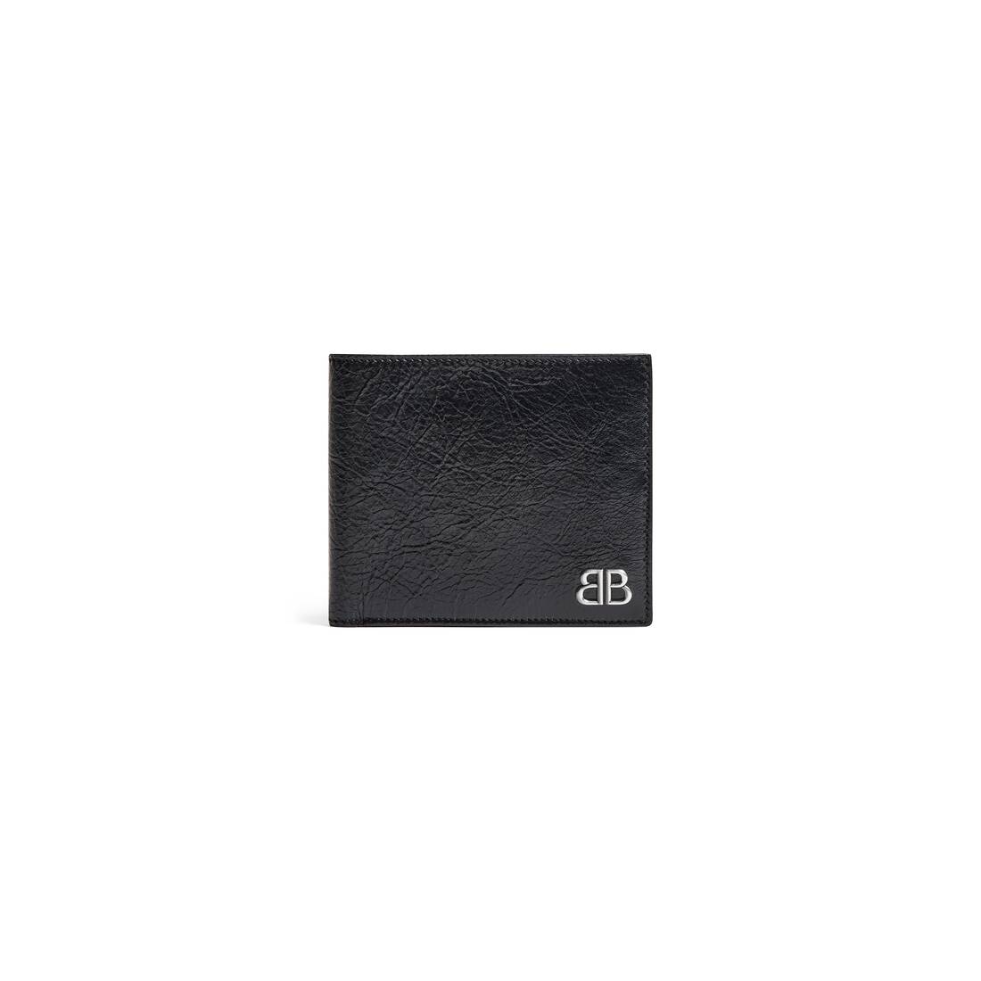 Men's Monaco Square Folded Wallet in Black - 1