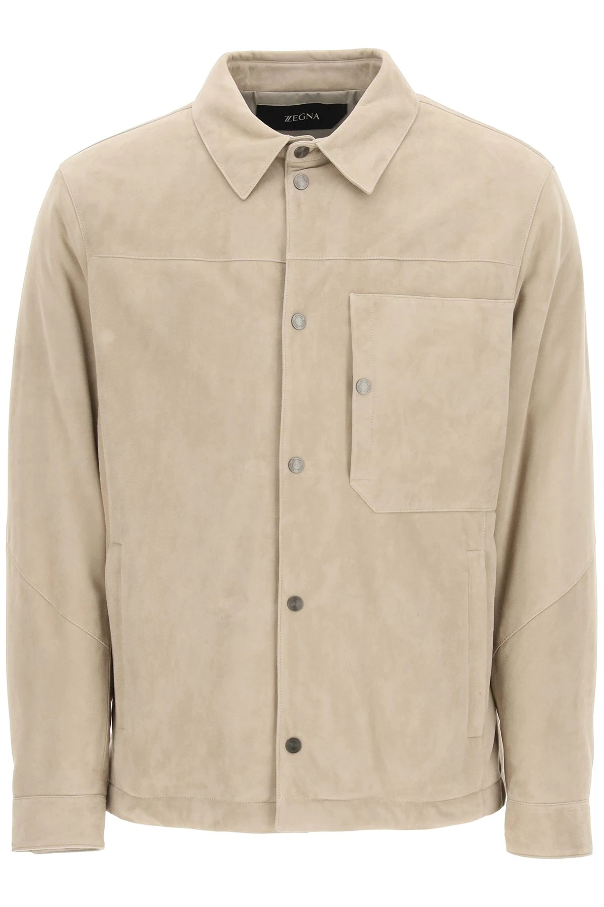 SUEDE SHIRT JACKET - 1