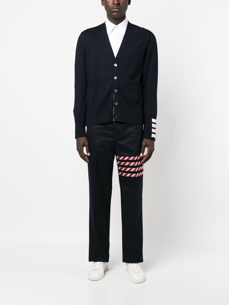 Thom Browne 4 Bar stripe straight-leg trousers outlook