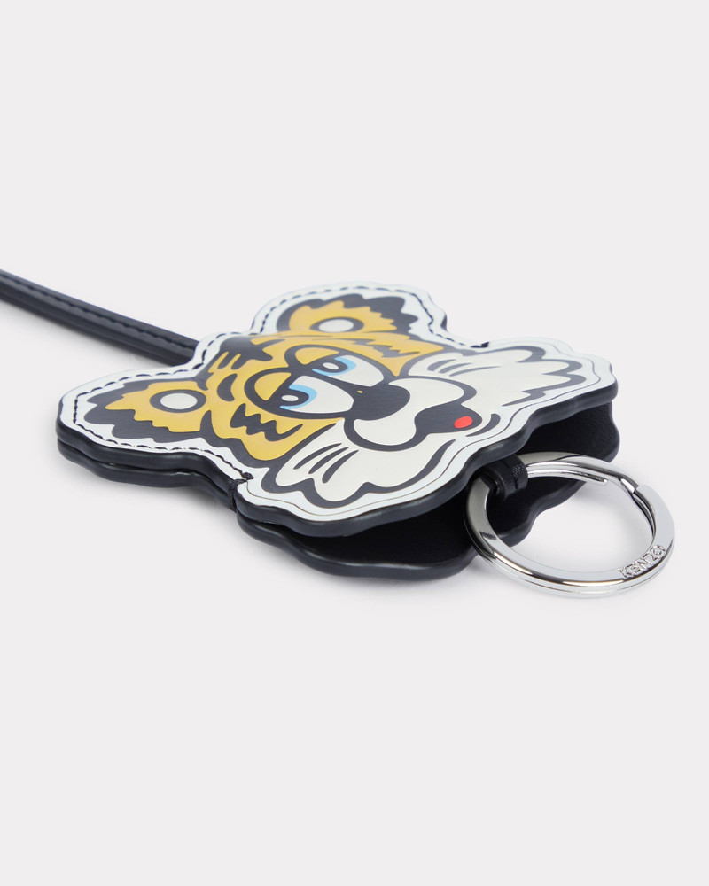 'KENZO VERDY MARKET' key holder in leather 3