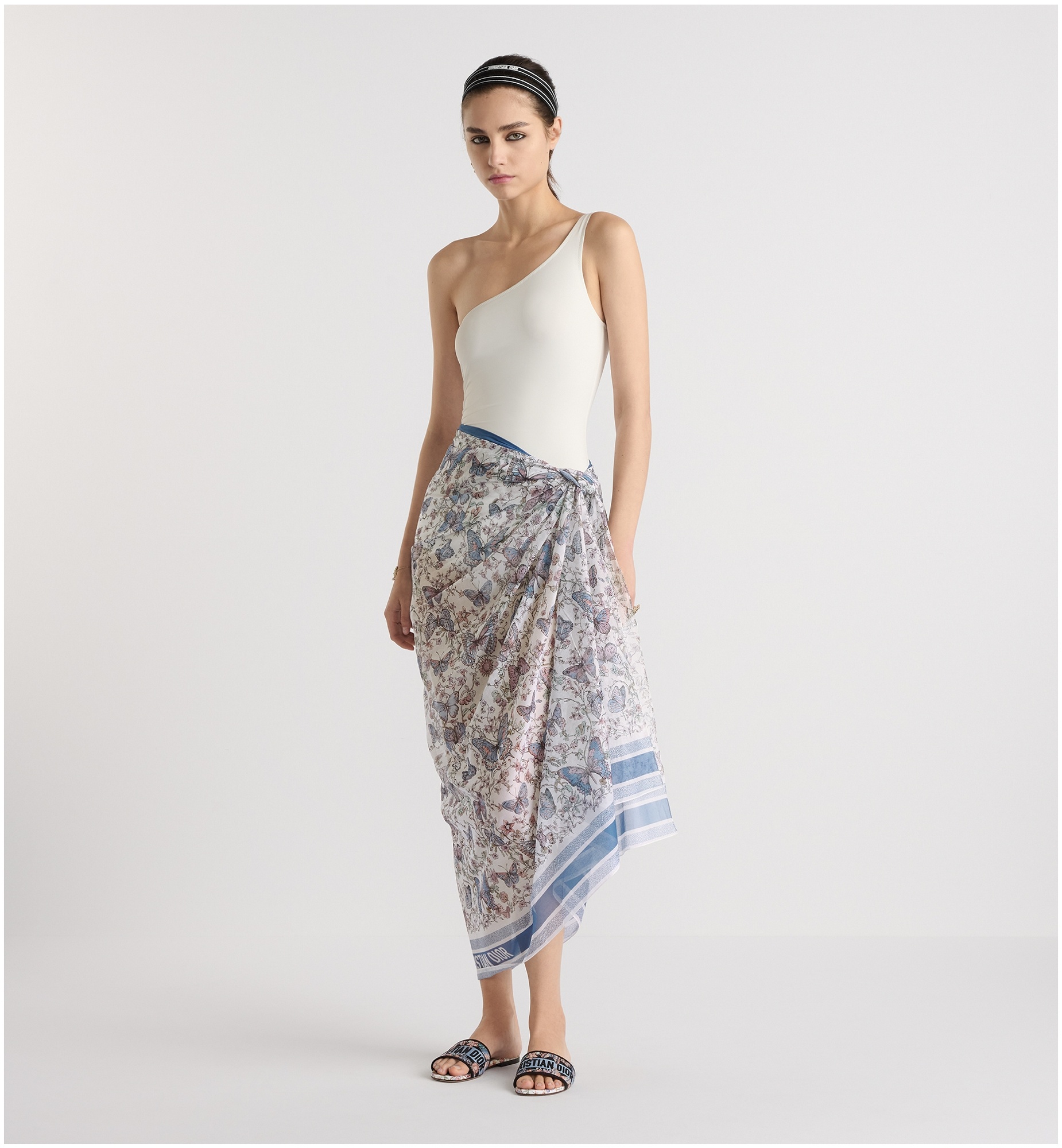 Toile de Jouy Papillon Sarong - 2