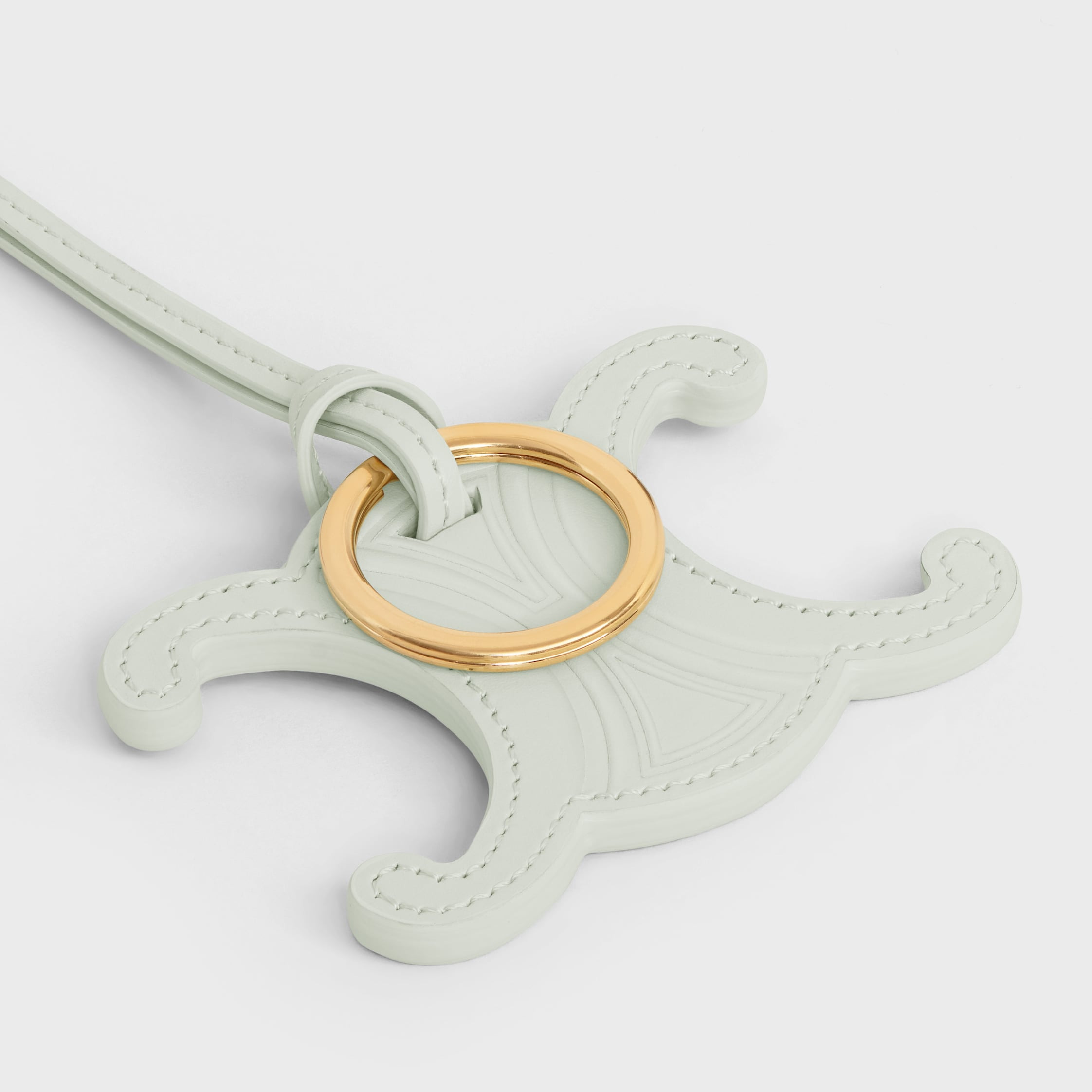 TRIOMPHE KEYRING CHARM in SMOOTH CALFSKIN - 3