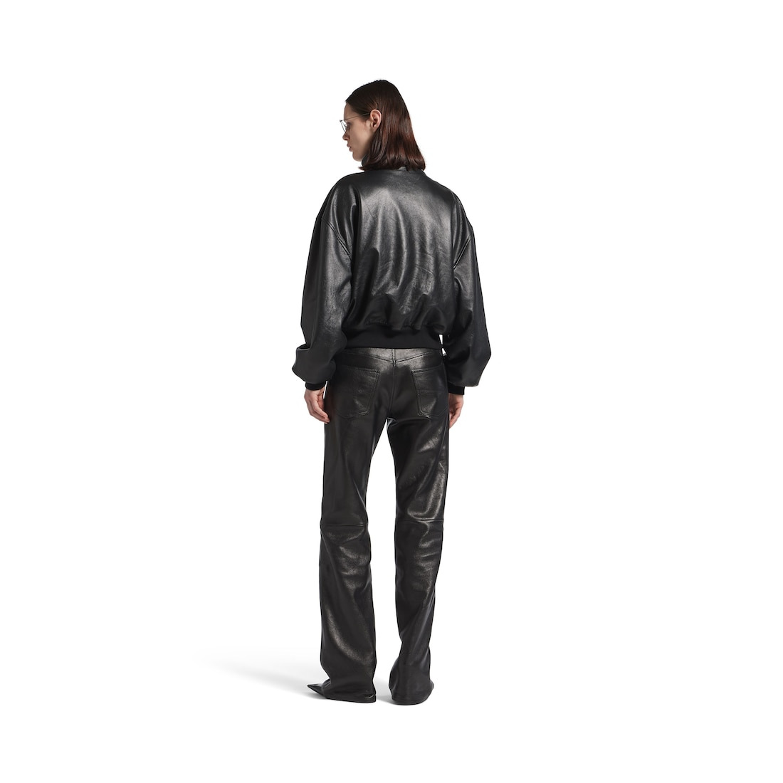 Women's Straight Fit Pants in Black - 4