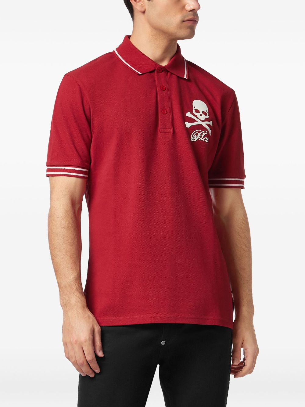 skull-and-bones polo shirt - 3