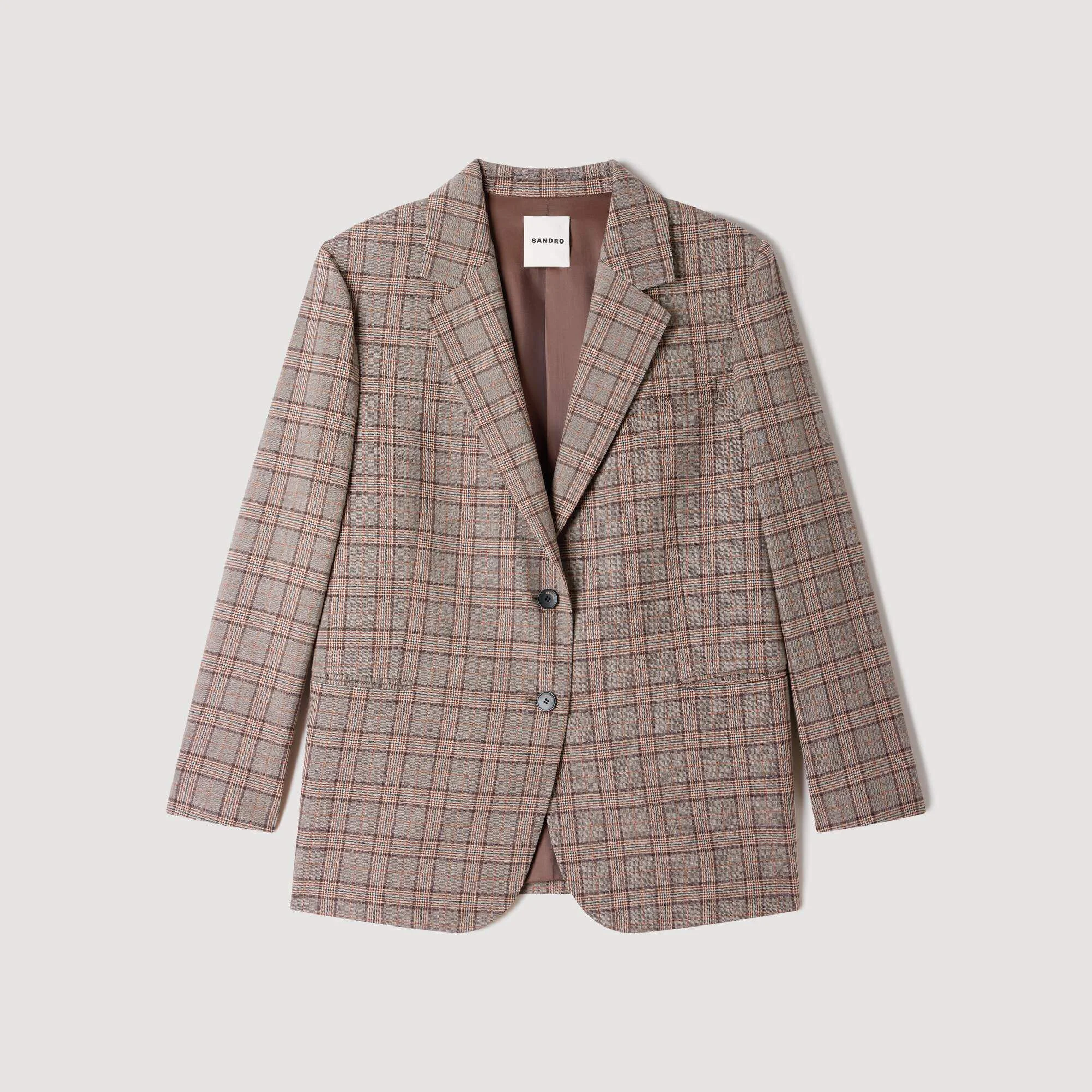CHECK SUIT JACKET - 1