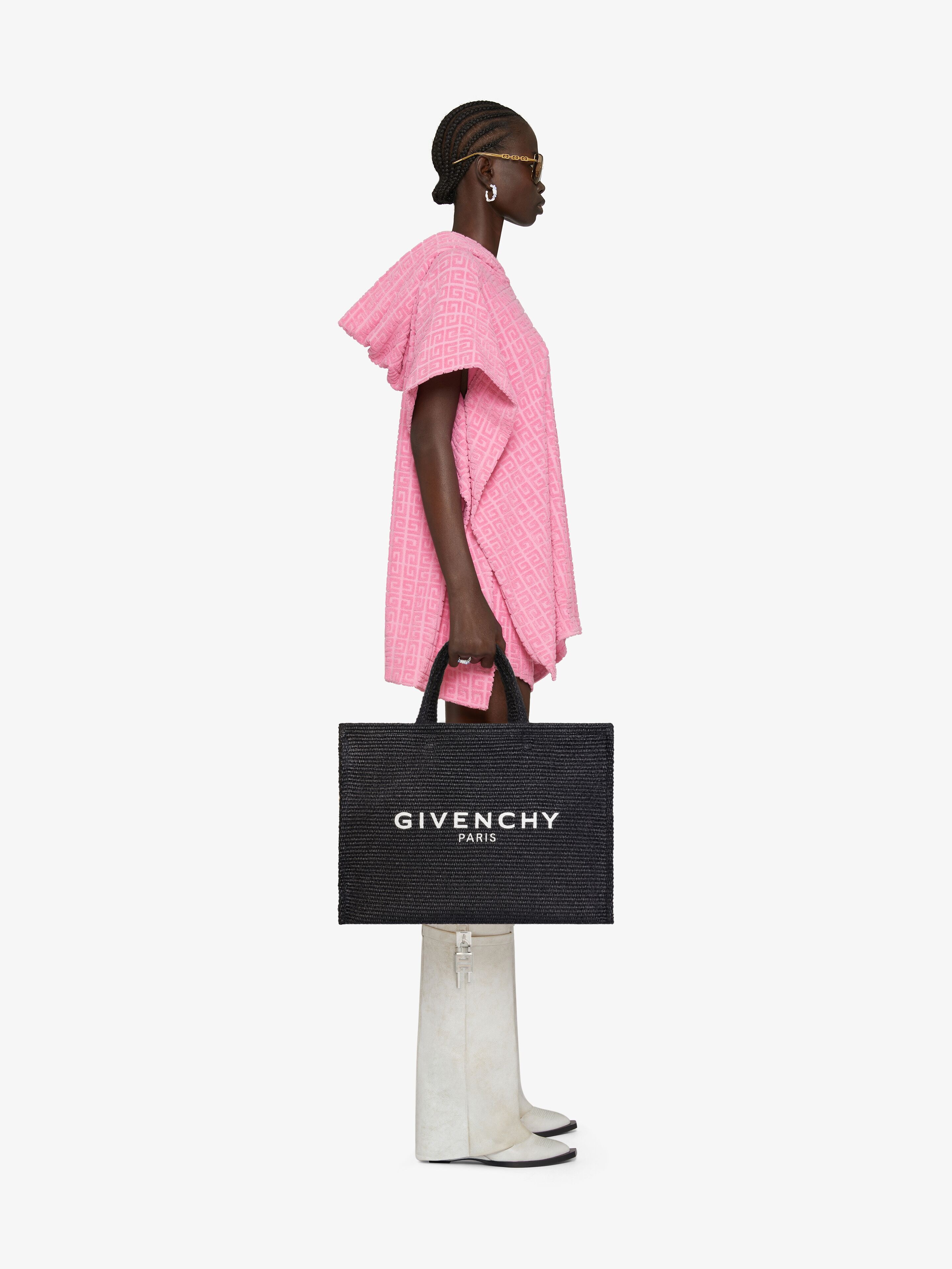 LARGE G-TOTE SHOPPING BAG IN RAFFIA - 2
