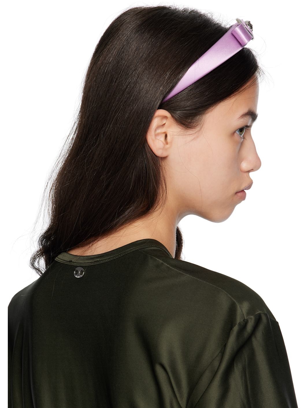 Purple Gianni Ribbon Headband - 3