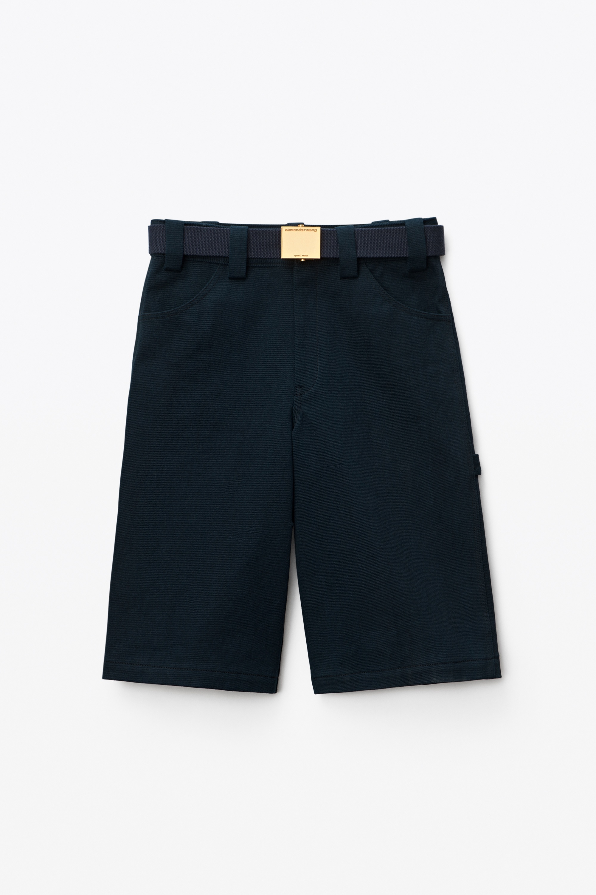 CARPENTER SHORT IN RAW DENIM - 1