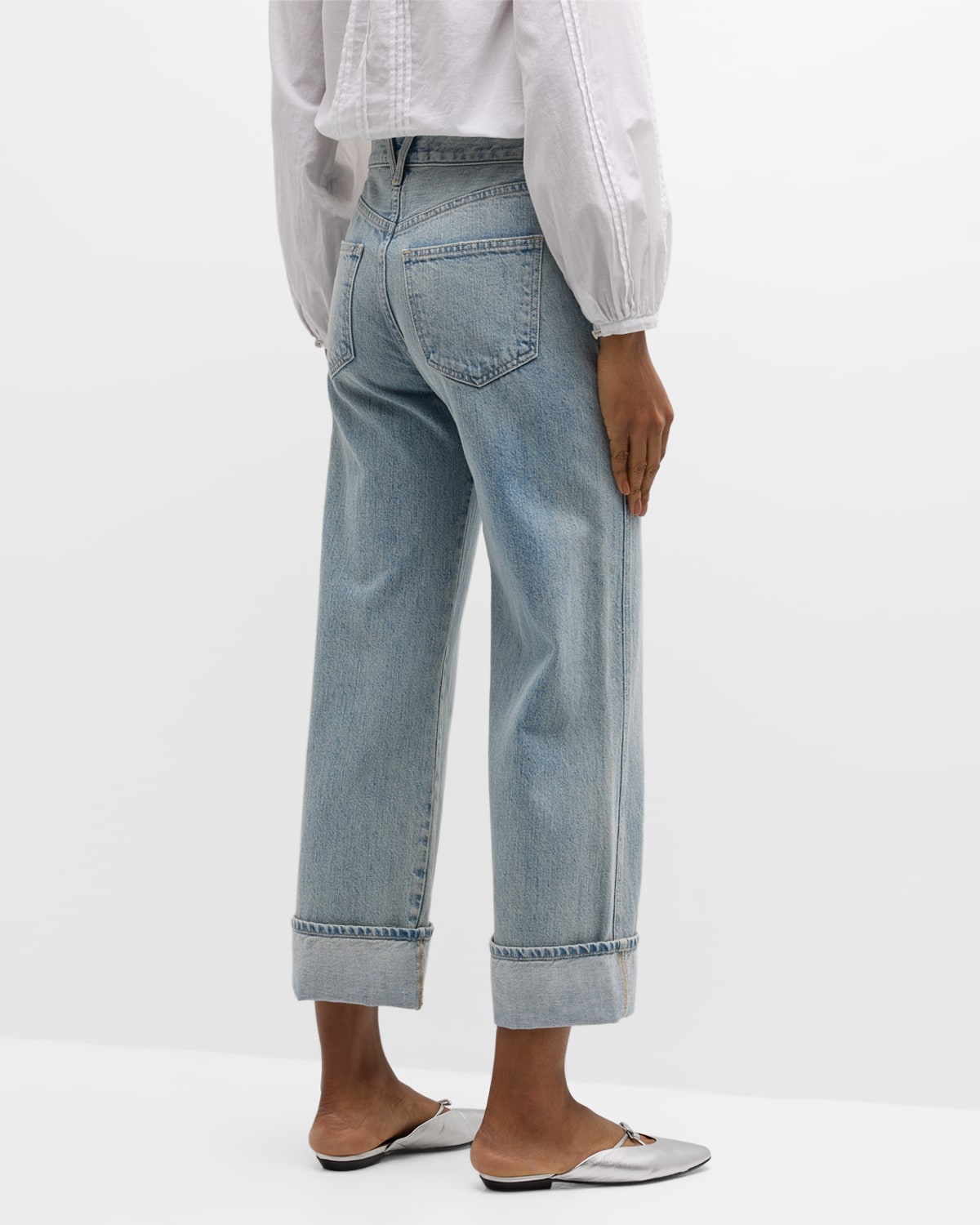 Taylor Cropped Wide-Leg Jeans - 6