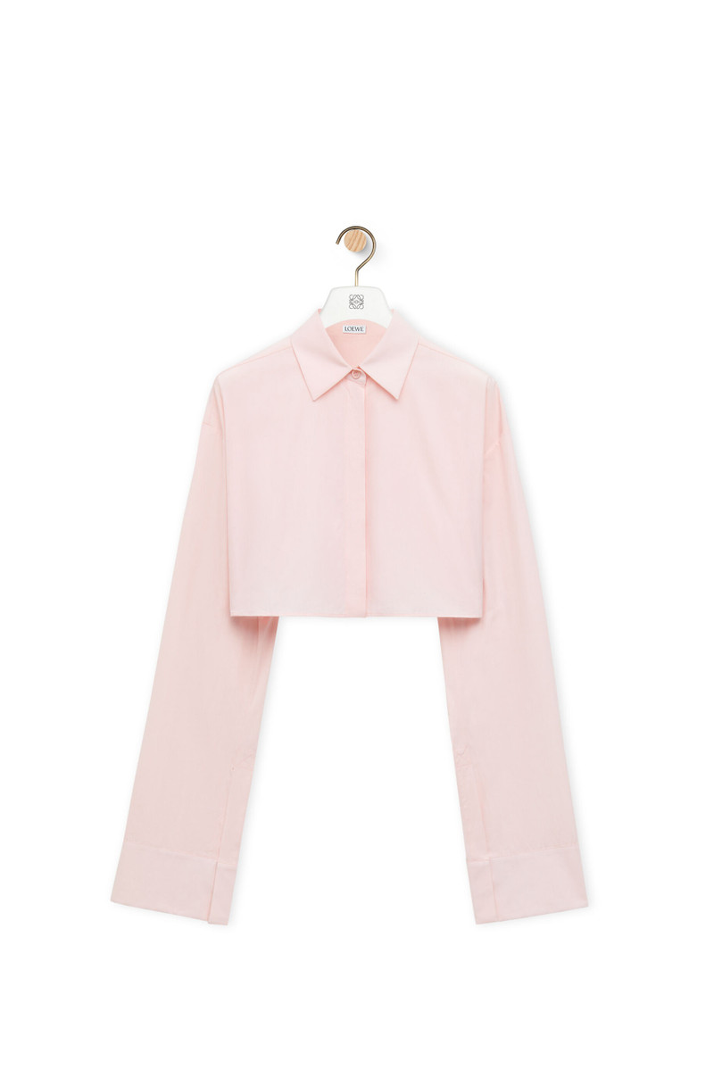Cropped shirt in cotton - 1