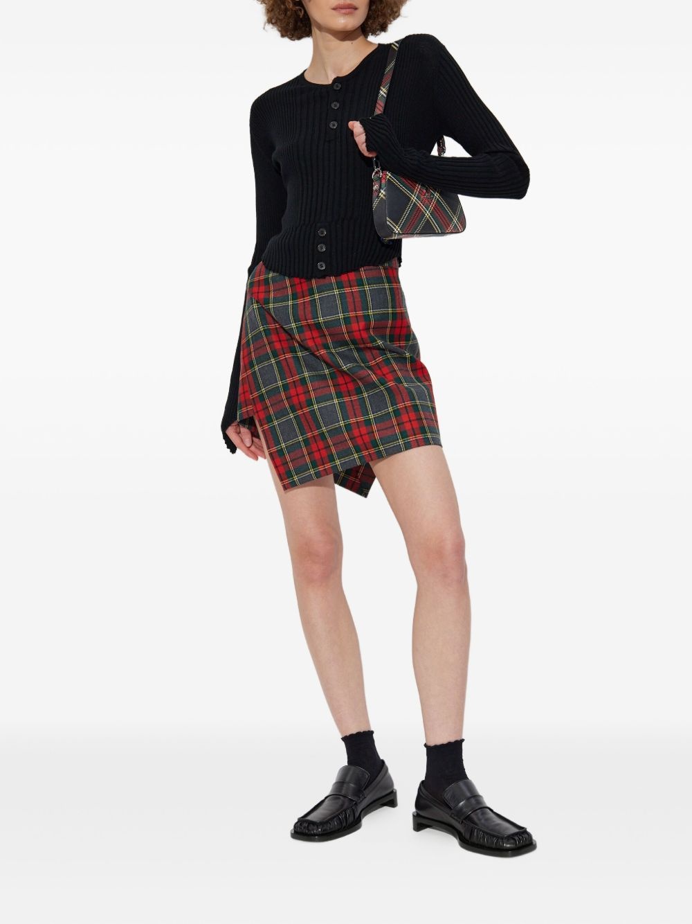 ribbed button-up top - 2