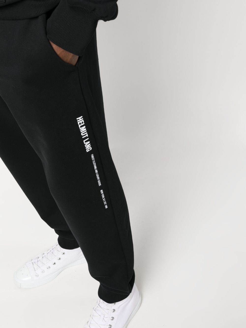 logo-print cotton track pants - 5