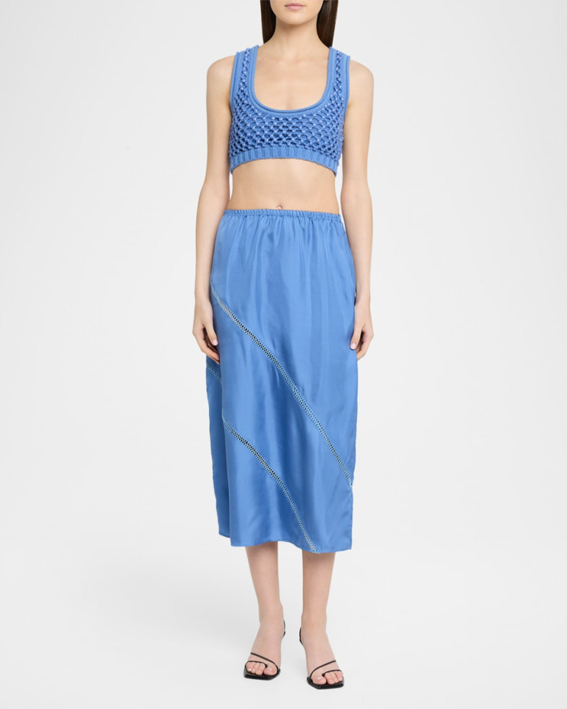diotima Lady Embellished Knit Bralette outlook