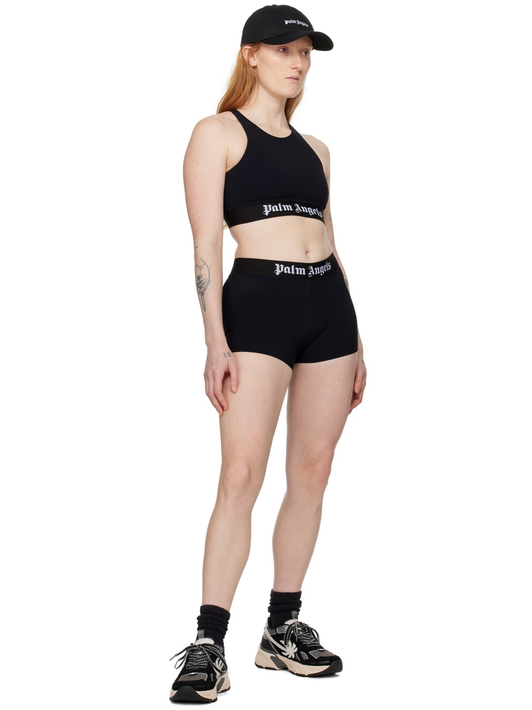 Black Crewneck Sport Bra - 4